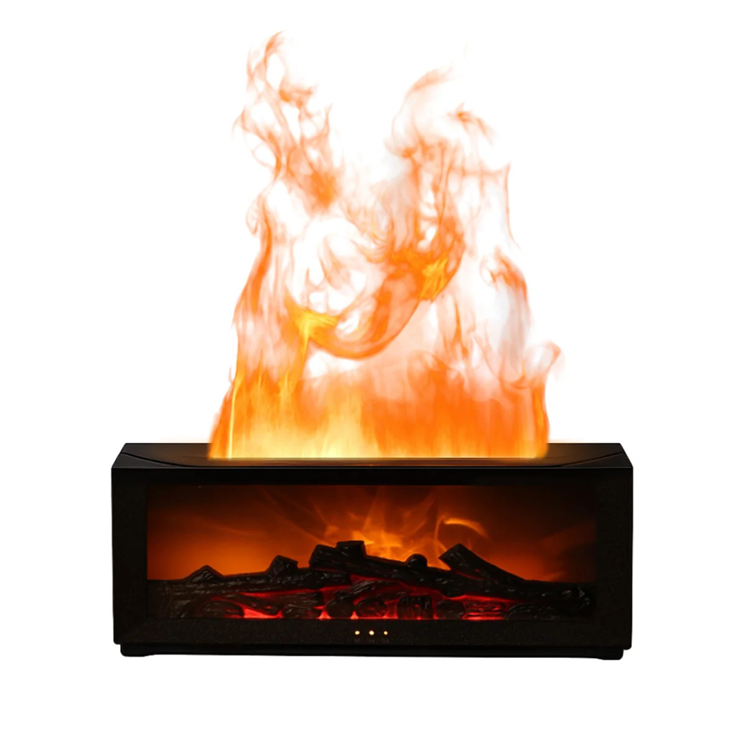 essential oil diffuser with flame