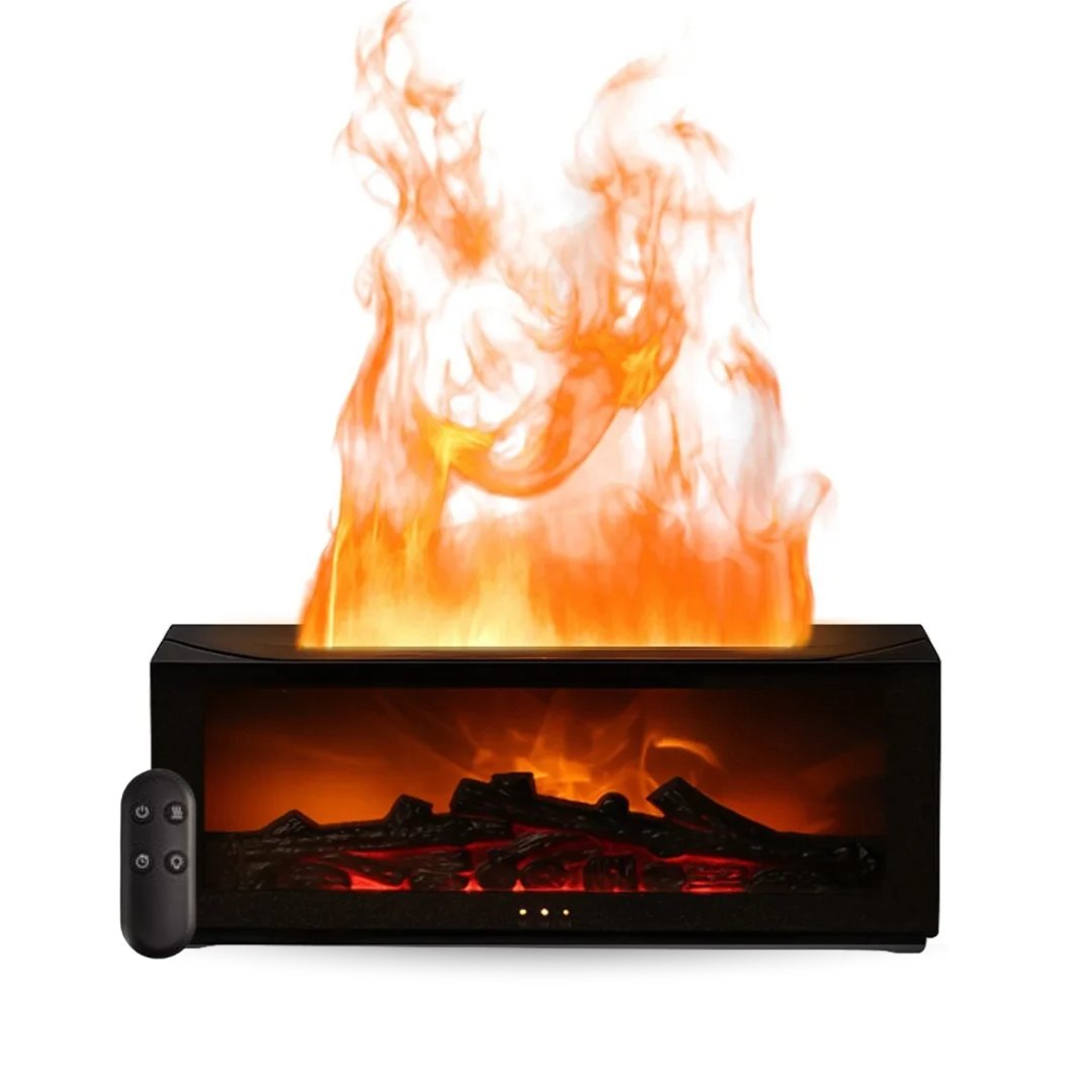 Fireplace aroma diffuser with remote