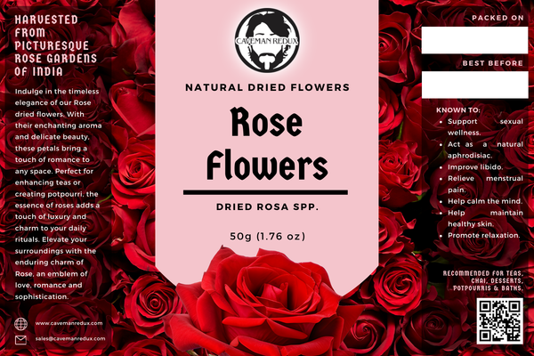 dried rose petals