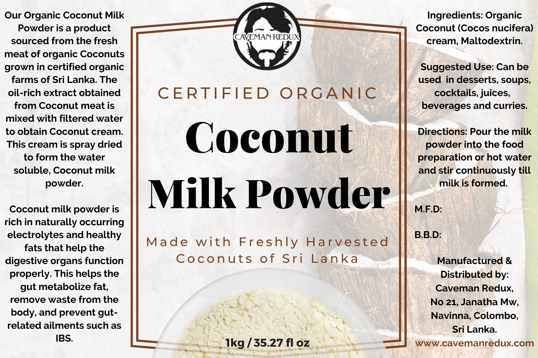 organic coconut milk powder