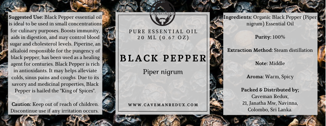 organic black pepper oil