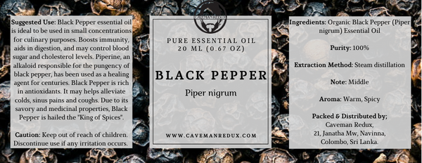 organic black pepper oil