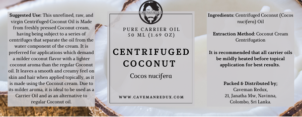 virgin centrifuged coconut oil