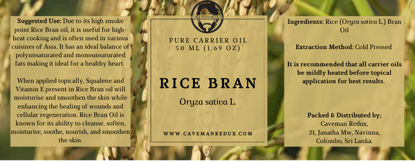 cold pressed rice bran oil